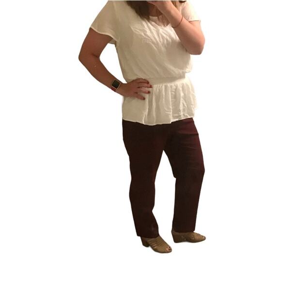 Sweet Salt XL White Business Casual Blosue - Picture 3 of 4